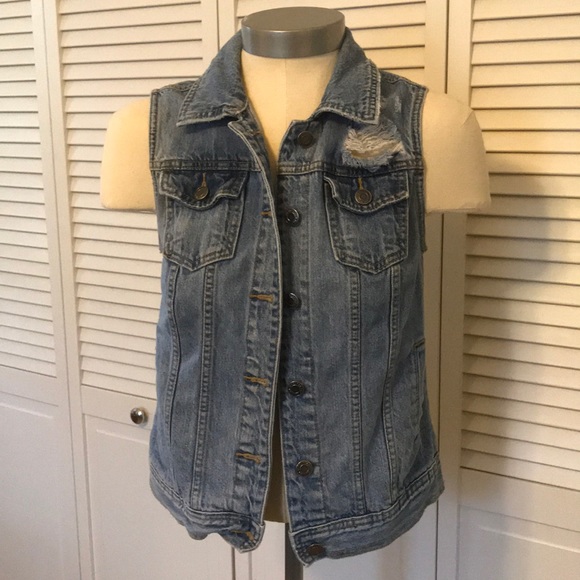 mossimo denim vest